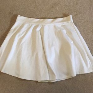 White skater skirt